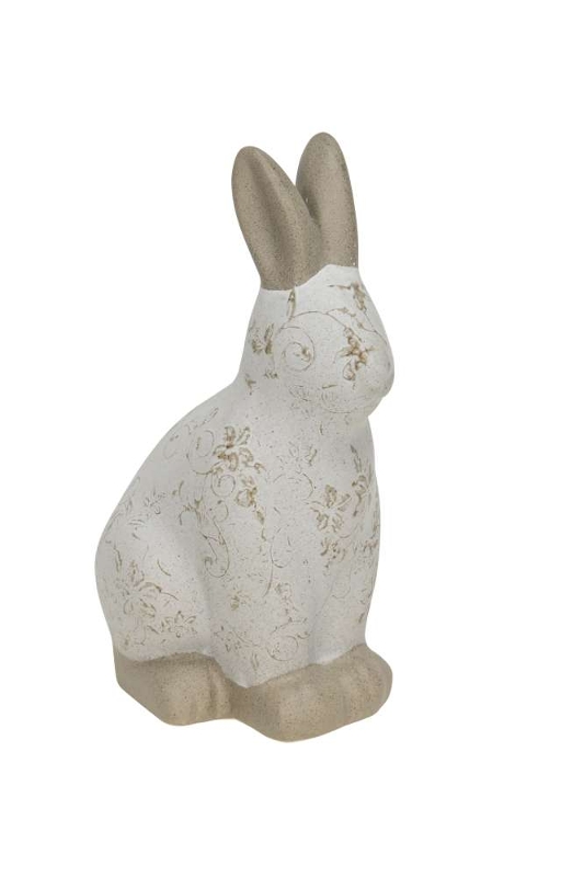картинка Декор "Кролик-Бежевая вязь" 13x9,5xH20,5см