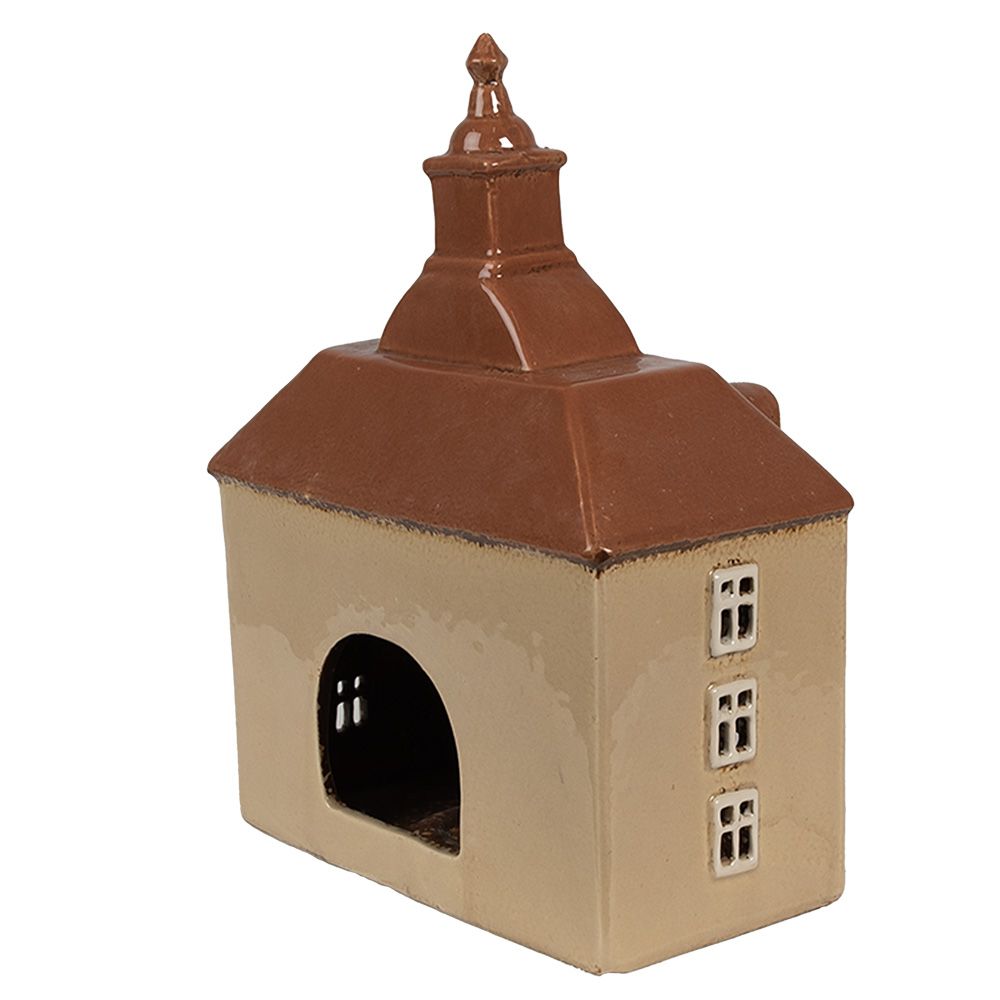 картинка Подсвечник "Домик Амстердам с часами"   20x10x26см