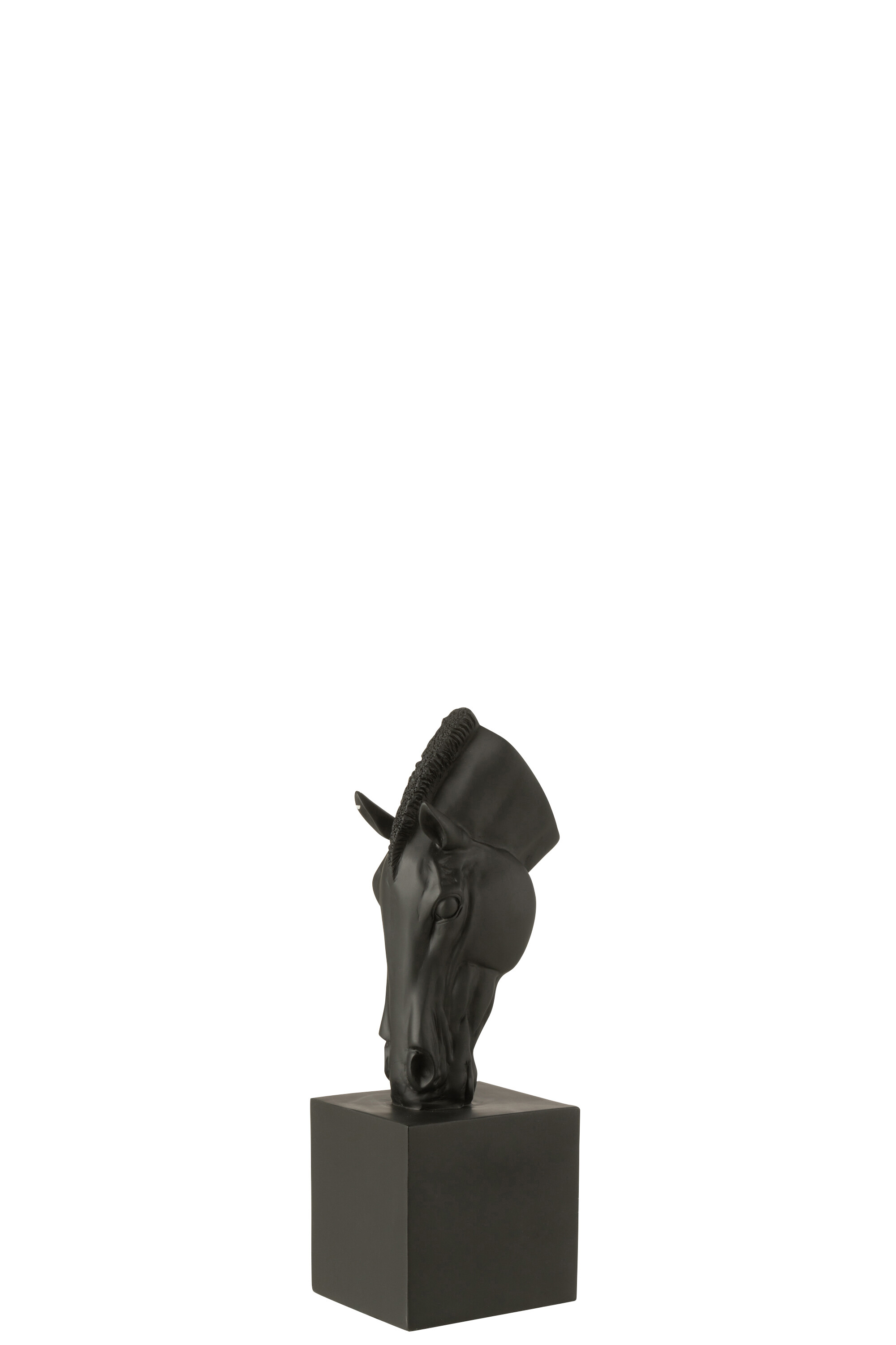 картинка Декор "Бюст лошади" черный 18,5x14x44см
