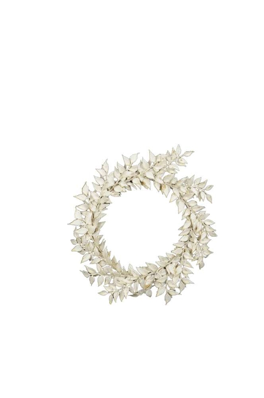 картинка Венок белый малый 23см