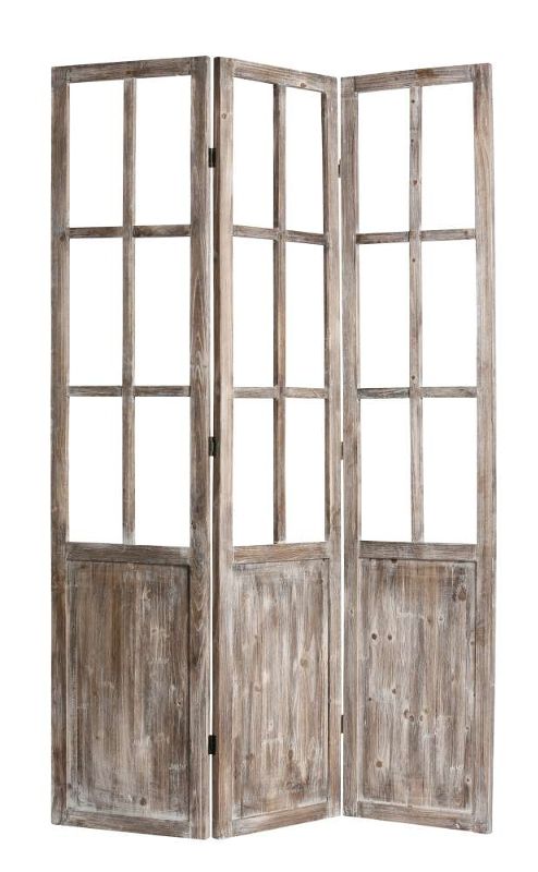 картинка Ширма декоративная коричневая 120x2,5x179см