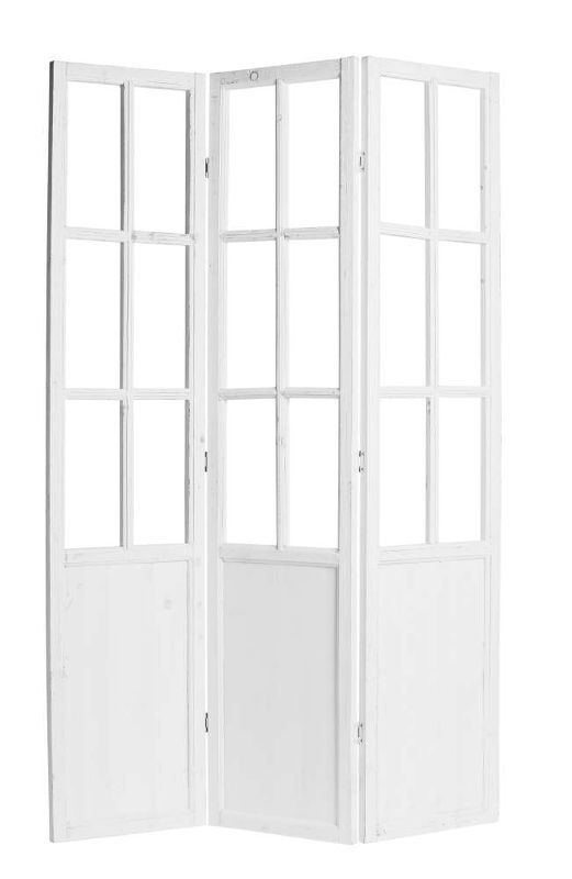 картинка Ширма декоративная белая 120x2,5x179см