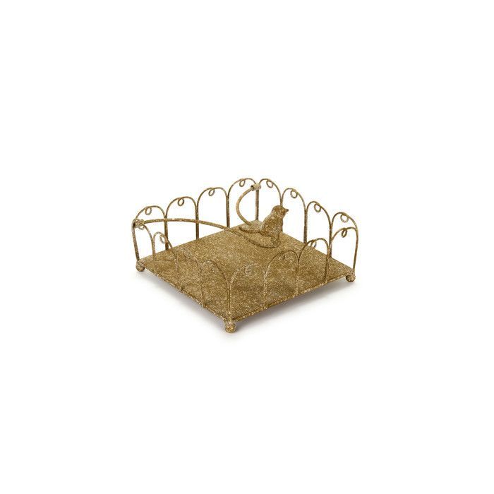 картинка Салфетница "Птичка" 19,5x19,5х8см