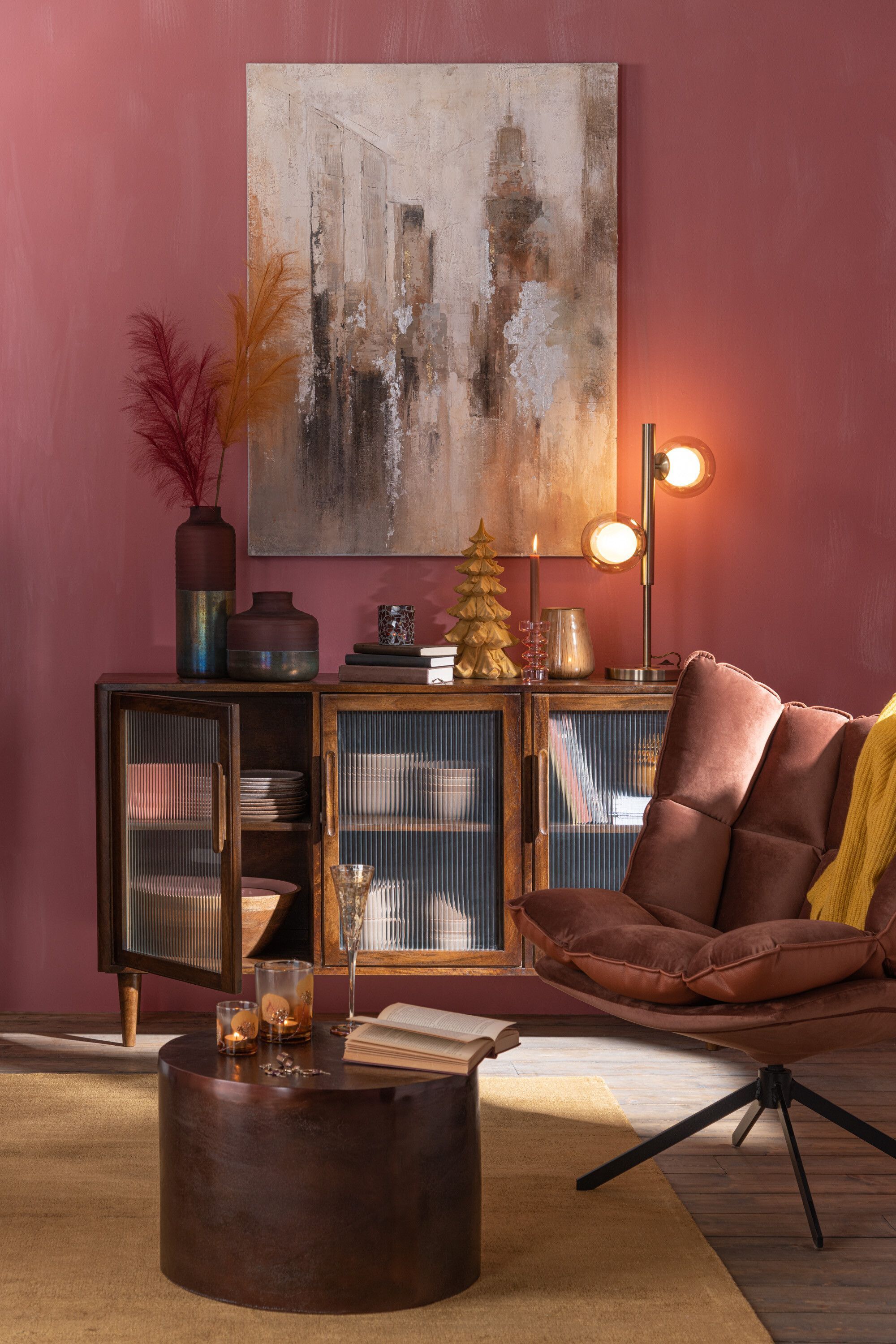 картинка Ваза "Петрол" 22x22x21см