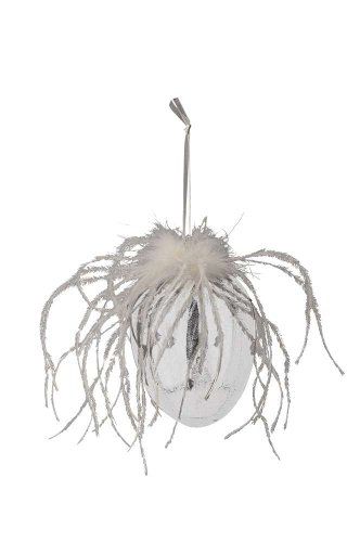 картинка Декор подвесной "Яйцо" большое 8x12см + 8см подвес